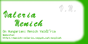 valeria menich business card